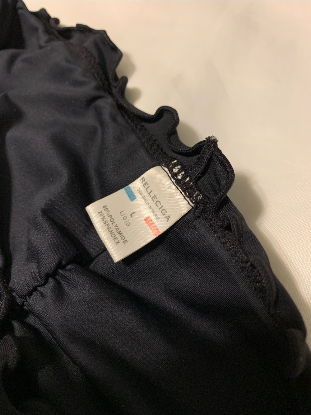 Relleciga Black Ruffle-Side tie Bikini Bottom - Picture 5 of 5